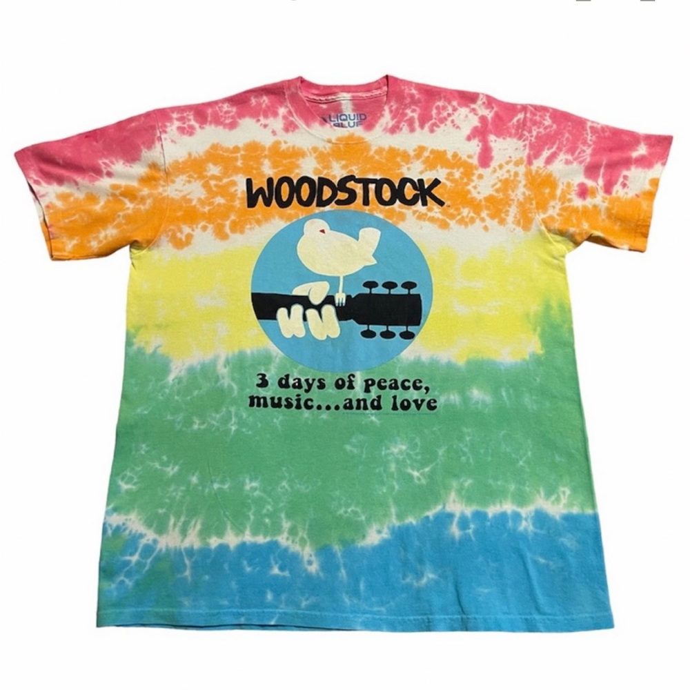 woodstock tie dye shirt